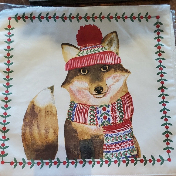 Festive Fox Table Linen - Picture 1 of 5